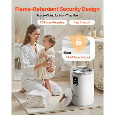 Κουβάς πετσετών VEVOR 20L με οθόνη LED και χρονοδιακόπτη ασφαλείας για ρύθμιση θερμοκρασίας