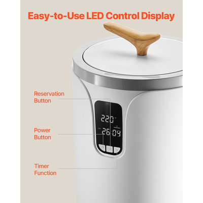 Κουβάς πετσετών VEVOR 20L με οθόνη LED και χρονοδιακόπτη ασφαλείας για ρύθμιση θερμοκρασίας