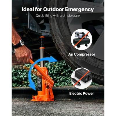 Υδραυλικός γρύλος μπουκαλιού VEVOR, γρύλος υψηλής ανύψωσης 6 τόνων (13227,6 λίβρες) Επισκευή αυτοκινήτων