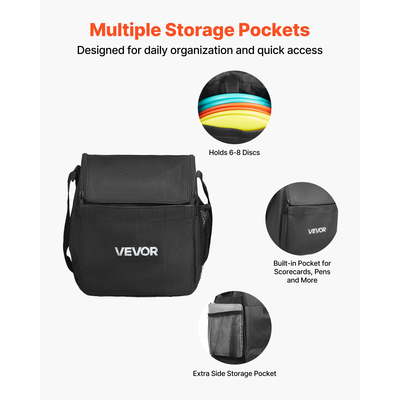 Σετ Disc Golf VEVOR, 6 τεμάχια Flying Discs για αρχάριους, Σετ εκκίνησης Disc Golf, με Putter, Μεσαίας εμβέλειας, Driver, Συμπεριλαμβανομένου μίνι μαρκαδόρου, Φορητό σακίδιο πλάτης, για εξωτερική αυλή, γκαζόν, παραλία και πάρκο
