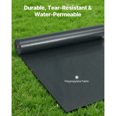 Ρολό υφάσματος περίφραξης VEVOR με λάσπη, περίφραξη ελέγχου διάβρωσης 0,91 x 152,4 m, ανθεκτικά υφάσματα πολυπροπυλενίου βιομηχανικής ποιότητας για συγκράτηση ιζημάτων, προσωρινό ύφασμα για εργοτάξια