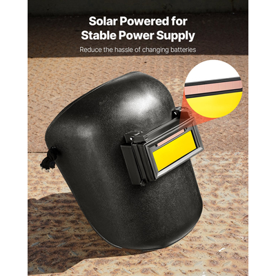 Φακός συγκόλλησης VEVOR με αυτόματη σκίαση 108 x 51 mm, φακός συγκόλλησης True Color Shade 10 με διπλούς αισθητήρες τόξου, συμβατός με τα περισσότερα κράνη συγκόλλησης για εφαρμογές TIG, MIG, MMA, ARC