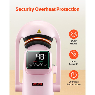 VEVOR Αυτόματη Θερμική Πρέσα για Καπέλα, με 2 εναλλάξιμες πλάκες, Αυτόματο Άνοιγμα και Απελευθέρωση, Οθόνη Αφής για Ακριβή Έλεγχο Χρόνου και Θερμοκρασίας, Εκτύπωση Θερμομεταφοράς για Καπέλα, Καπέλα, Ροζ