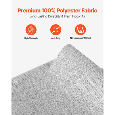 Στόρια VEVOR Panel Track, Επεκτεινόμενη ράγα από 116 cm έως 218 cm Π, Κουρτίνες με δυνατότητα περικοπής έως 243 cm Υ, Ρυθμιζόμενα κάθετα στόρια για συρόμενες πόρτες, Πόρτες βεράντας, Διαχωριστικό δωματίου, Παράθυρο, Γκρι