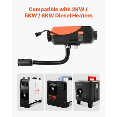 Κιτ σωλήνα εισαγωγής θερμαντήρα ντίζελ VEVOR, σωλήνας αγωγού θερμαντήρα αέρα στάθμευσης αυτοκινήτου 25 mm, ελαστικός και εύκαμπτος σωλήνας σιγαστήρα φίλτρου εισαγωγής αέρα αυτοκινήτου με σφιγκτήρες για θερμαντήρες ντίζελ 2KW 5KW 8KW