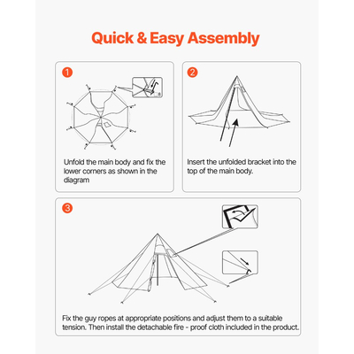 Σκηνή VEVOR Hot για 2 άτομα, Φορητή χειμερινή σκηνή Tipi με υποδοχή για σόμπα, Αδιάβροχες σκηνές κάμπινγκ από καμβά, Ελαφριές σκηνές καταφυγίου 4 εποχών για πεζοπορία, ψάρεμα, σακίδιο πλάτης, Μέγεθος S