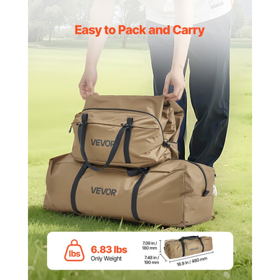 Σκηνή VEVOR Hot για 4 άτομα, Φορητή χειμερινή σκηνή Tipi με υποδοχή για σόμπα, Αδιάβροχες σκηνές κάμπινγκ από καμβά, Ελαφριές σκηνές καταφυγίου 4 εποχών για πεζοπορία, ψάρεμα, σακίδιο πλάτης, Μέγεθος M