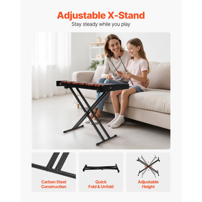 Ξυλόφωνο VEVOR Glockenspiel, 37 Νότες, Ξύλινο Επαγγελματικό Κρουστό Όργανο Ξυλόφωνου, με Βάση Ρυθμιζόμενου Ύψους, 4 Σφυριά, Τσάντα Μεταφοράς, Κιτ Μουσικών Οργάνων για Αρχάριους για Ενήλικες και Παιδιά