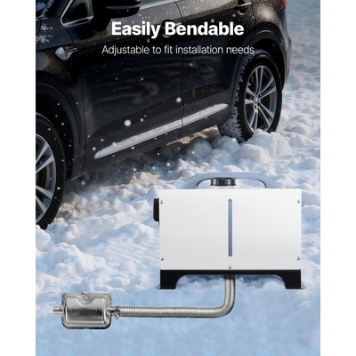 Σωλήνας εξάτμισης VEVOR, Σωλήνας εξάτμισης από ανοξείδωτο χάλυβα 1980 mm, Εύκαμπτος σωλήνας εξάτμισης θερμαντήρα ντίζελ με 2 σφιγκτήρες σωλήνων, Κιτ σωλήνων εξάτμισης Αξεσουάρ θερμαντήρα ντίζελ για θερμαντήρες ντίζελ 2KW 5KW 8KW