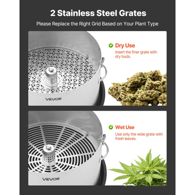 Χειροκίνητο ψαλίδι φύλλων VEVOR, ψαλίδι μπουμπουκιών Reaper Bowl 370 mm με λεπίδες από ανοξείδωτο ατσάλι, οπτική κοπή, μηχανή κοπής υγρής και ξηρής υδροπονίας με δίσκο, περιστρεφόμενη περιστροφή για μπουμπούκια φυτών και λουλούδια