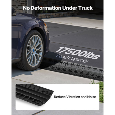 Κάλυμμα καλωδίου VEVOR Drop Over, Χωρητικότητα φορτίου 7.938 kg/άξονα, Προστατευτική ράμπα εύκαμπτου σωλήνα καλωδίου βαρέως τύπου, Κάλυμμα καλωδίου δαπέδου, για περιοχές με μεγάλη κυκλοφορία πεζών, Εσωτερικού χώρου, Εξωτερικού χώρου, Σπιτιού, Γραφείου, Αποθήκης, 1 τεμάχιο