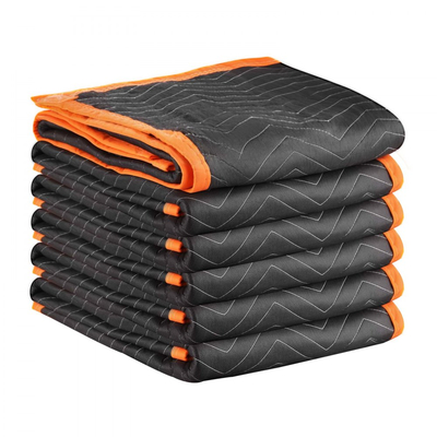 Κουβέρτες Μετακόμισης VEVOR 6 τεμάχια, 1829 x 1016 mm (14,5 kg/dz) Μεγάλες Κουβέρτες Συσκευασίας με Γέμισμα από Βαμβάκι, Βαρέως Τύπου Κουβέρτα Μετακόμισης με Επένδυση από Μη Υφαντό Ύφασμα για Αποστολή, Τύλιγμα, Προστασία Επίπλων