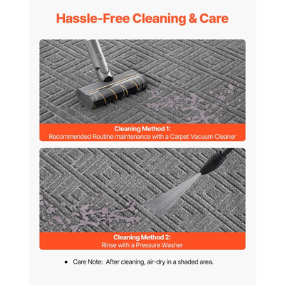 Πατάκι εισόδου VEVOR, 1562 x 914 mm Εμπορικό πατάκι δαπέδου για εσωτερικούς και εξωτερικούς χώρους, Μοντέρνο κομψό χαλί με υπόστρωμα TPE, Βαρέως τύπου πλενόμενο βιομηχανικό χαλί εισόδου για διάδρομο, μπαλκόνι, γκαράζ, γκρι