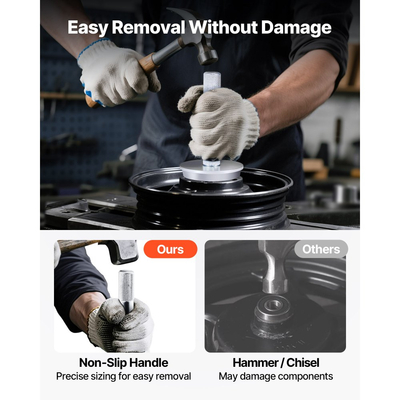 Κιτ Πίεσης Ρουλεμάν VEVOR, 10 τεμάχια, Σετ Κατσαβιδιού Ρουλεμάν και Στεγανοποίησης με 9 Δακτυλίους και Άξονα Χειρισμού, Σετ Εργαλείων Κατσαβιδιού Δακτυλίου, Κιτ Εργαλείων Αφαίρεσης και Εγκατάστασης Κράματος Αλουμινίου Βαρέως Τύπου με Θήκη Αποθήκευσης