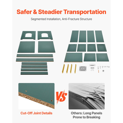 Θήκη άμμου άμμου γάτας VEVOR για πολλές γάτες, Κρυφό ντουλάπι άμμου άμμου 120cm με 4 πόρτες & 2 εισόδους, Εσωτερική τουαλέτα γάτας, Ξύλινο βοηθητικό τραπεζάκι για γατάκια, Ταιριάζει στις περισσότερες αμμολεκάνες, Πράσινο