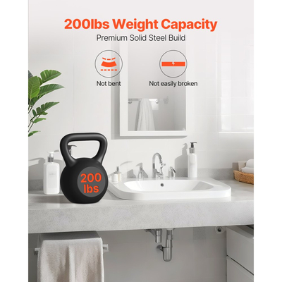 Βάσεις ραφιών VEVOR T 2 τεμάχια, χωρητικότητα βάρους 90 kg, 355,6 x 73,5 x 304,8 mm, Βάσεις ραφιών βαρέως τύπου από συμπαγές χάλυβα, Στήριγμα πάγκου με πλωτή βάση και βίδες