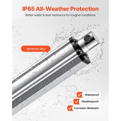 Γραμμικός Ενεργοποιητής VEVOR 12V, Αδιάβροχος Γραμμικός Ενεργοποιητής IP65 με Διαδρομή 152,4 mm, Ενεργοποιητές Κίνησης 3000N 5 mm/s με Βάσεις Στήριξης για Ηλιακούς Ιχνηλάτες, Βιομηχανικά Μηχανήματα, Ανοιχτήρι Πόρτας