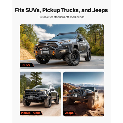 Ηλεκτρικό βαρούλκο VEVOR, χωρητικότητα φορτίου 5400 kg, βαρούλκο φορτηγού 12V DC με ατσάλινο σχοινί Φ9.1 mm x 24 m, ασύρματο και ενσύρματο τηλεχειριστήριο, αδιάβροχο IP55 για ρυμούλκηση SUV, τζιπ, ρυμουλκούμενου, σκάφους, εκτός δρόμου