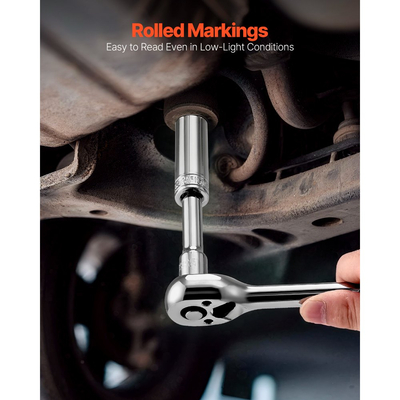 Σετ καρυδάκια VEVOR, 104 τεμάχια, Σετ εργαλείων καρυδάκια 9,5 mm, Μετρικό μέγεθος από 6 έως 24 mm, Βαθύ και τυπικό, Κιτ εργαλείων μηχανικού με θήκη αποθήκευσης, Επιχρωμιωμένο κράμα χάλυβα CR-V, για επισκευή αυτοκινήτων