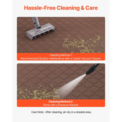 Πατάκι εισόδου VEVOR, 1194 x 889 mm Εμπορικό πατάκι δαπέδου για εσωτερικούς και εξωτερικούς χώρους, Μοντέρνο κομψό χαλί με υπόστρωμα TPE, Βαρέως τύπου πλενόμενο βιομηχανικό χαλί εισόδου για διάδρομο, μπαλκόνι, γκαράζ, καφέ