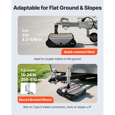 Ηλεκτρική μηχανή μετακίνησης τρέιλερ VEVOR, μέγιστη ικανότητα ρυμούλκησης 4082 kg, τηλεχειριζόμενο τρέιλερ με ασύρματη εμβέλεια 100 m, κιτ μηχανοκίνητου τροχόσπιτου κατάλληλο για γρύλο ρυμούλκησης τροχόσπιτου, τροχόσπιτου, σκάφους και τροχόσπιτου.