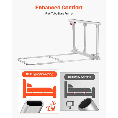 Πτυσσόμενο κάγκελο κρεβατιού VEVOR για ηλικιωμένους, 70 cm βοηθητικό κάγκελο κομοδίνου με ιμάντα στερέωσης, ρυθμιζόμενο ύψος μπαστούνι κομοδίνου, μεταλλική μπάρα κρεβατιού υψηλής αντοχής για ηλικιωμένους, χειρολαβή για κρεβάτια King, Queen, Full, Twin