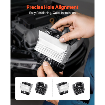 Κιτ αντικατάστασης βάσης κινητήρα VEVOR, σετ 2 τεμαχίων, συμβατό με Chevrolet Silverado 1500 5.3L V8 2007–2013, αντικατάσταση αρχικού κωδικού A5365, A5365, ασφαλής στήριξη, αριστερές και δεξιές μπροστινές βάσεις