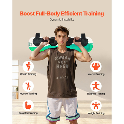 Βάρη νερού VEVOR Aqua Bag, Μεγάλες τσάντες νερού για προπόνηση, Ρυθμιζόμενος φορητός εξοπλισμός σταθερότητας και γυμναστικής ολόκληρου σώματος 22,68 kg, για προπόνηση ενδυνάμωσης κορμού και ισορροπίας, άσκηση στο σπίτι