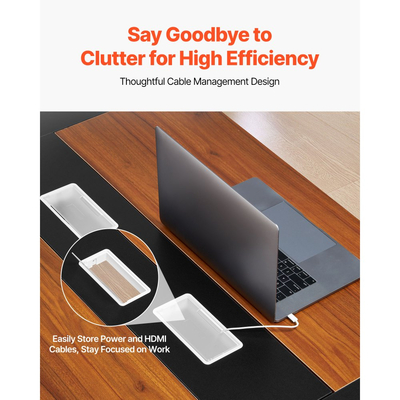 Τραπέζι Συνεδριάσεων VEVOR, Οβάλ Γραφείο 1800 mm για Συσκέψεις 6-8 Ατόμων, Μοντέρνο Γραφείο Σεμιναρίων με Μεταλλικά Πόδια, Μεγάλο Γραφείο Συνεδριάσεων για Γραφείο, Αίθουσα Συσκέψεων, Αίθουσα Συνεδριάσεων, Εύκολη Συναρμολόγηση, Μαύρο & Καφέ