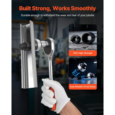 Σετ τρυπητηρίων VEVOR, Σετ τρυπητηρίων με καστάνια SLUG-Buster 12,7 έως 50,8 mm, Σετ τρυπητηρίων με κλειδιά καστάνιας για αλουμίνιο, μαλακό χάλυβα, υαλοβάμβακα, πλαστικά, 6 μεγέθη καλουπιών, Κιτ εργαλείων Ko από χάλυβα 40Cr