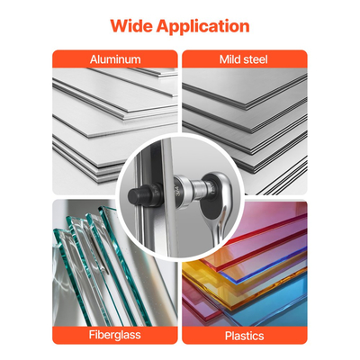 Σετ τρυπητηρίων VEVOR, Σετ τρυπητηρίων με καστάνια SLUG-Buster 12,7 έως 50,8 mm, Σετ τρυπητηρίων με κλειδιά καστάνιας για αλουμίνιο, μαλακό χάλυβα, υαλοβάμβακα, πλαστικά, 6 μεγέθη καλουπιών, Κιτ εργαλείων Ko από χάλυβα 40Cr