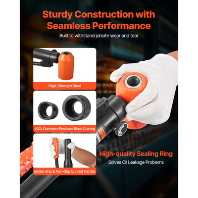 Σετ τρυπητήρων VEVOR, Σετ υδραυλικών τρυπητήρων 98,07 kN, Σετ εργαλείων KO 12,7 έως 50,8 mm για τρύπες, Σετ εργαλείων KO με 6 μήτρες για μεταλλικά ηλεκτρικά ερμάρια, ηλεκτρικούς πίνακες ελέγχου, πίνακα διακοπτών