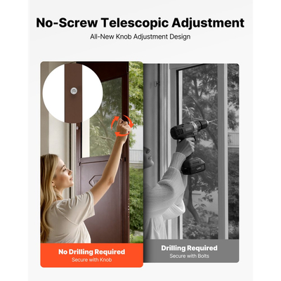 Πόρτα σκύλου VEVOR για συρόμενη γυάλινη πόρτα, ρυθμιζόμενο ύψος 1927 mm έως 2040 mm, πλαίσιο από κράμα αλουμινίου με μεταλλικούς περιστρεφόμενους μεντεσέδες, σχεδιασμός κλειδαριάς, πτερύγιο 346 x 600 mm, συρόμενη γυάλινη πόρτα για κατοικίδια για ενοικιαστ