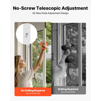 Πόρτα σκύλου VEVOR για συρόμενη γυάλινη πόρτα, ρυθμιζόμενο ύψος 2311-2439 mm, πλαίσιο από κράμα αλουμινίου με μεταλλικούς περιστρεφόμενους μεντεσέδες, σχεδιασμός κλειδαριάς, πτερύγιο 260,4 x 412,8 mm, συρόμενη γυάλινη πόρτα για κατοικίδια για ενοικιαστές