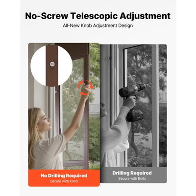 Πόρτα σκύλου VEVOR για συρόμενη γυάλινη πόρτα, ρυθμιζόμενο ύψος 1927 mm έως 2040 mm, πλαίσιο από κράμα αλουμινίου με περιστρεφόμενους μεντεσέδες, σχεδιασμός κλειδαριάς, πτερύγιο 260,4 x 412,8 mm, συρόμενη γυάλινη πόρτα για κατοικίδια για ενοικιαστές