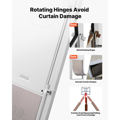 Πόρτα σκύλου VEVOR για συρόμενη γυάλινη πόρτα, ρυθμιζόμενο ύψος 2311-2439 mm, πλαίσιο από κράμα αλουμινίου με μεταλλικούς περιστρεφόμενους μεντεσέδες, σχεδιασμός ασφαλούς κλειδώματος, πτερύγιο 346 x 600 mm, συρόμενη γυάλινη πόρτα για κατοικίδια για ενοικι