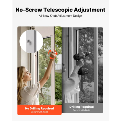 Πόρτα σκύλου VEVOR για συρόμενη γυάλινη πόρτα, ρυθμιζόμενο ύψος 2311-2439 mm, πλαίσιο από κράμα αλουμινίου με μεταλλικούς περιστρεφόμενους μεντεσέδες, σχεδιασμός κλειδαριάς, πτερύγιο 209,6 x 311,2 mm, συρόμενη γυάλινη πόρτα για κατοικίδια για ενοικιαστές