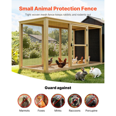 Ύφασμα VEVOR για εξαρτήματα 91cm x 7,62m, ρολό από γαλβανισμένο συρματόπλεγμα 2 x 3 ιντσών, πλέγμα 16 Gauge, περίφραξη από συρματόπλεγμα κοτόπουλου με επίστρωση βινυλίου ανθεκτικό στις καιρικές συνθήκες, περίφραξη κήπου με συγκολλημένη περίφραξη φυτών βαρ