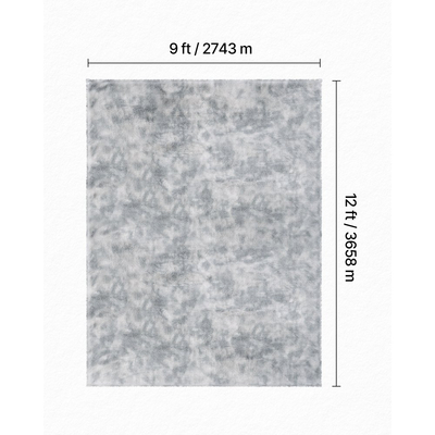 Χαλιά εσωτερικού χώρου VEVOR, μαλακό βελούδινο χαλί 2,74 x 3,66μ, γούνινα χαλιά για σαλόνι, υπνοδωμάτιο, μοντέρνο χαλί με μακρύ πέλος για αισθητική διακόσμηση σπιτιού, που δεν ρίχνει, αντιολισθητικό, ανοιχτό γκρι Tie-Dye