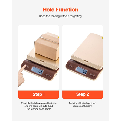 Ψηφιακή ζυγαριά αποστολής VEVOR, υψηλής ακρίβειας 2 g, ζυγαριά 40 kg με λειτουργία συγκράτησης/απόβαρου/αυτόματης απενεργοποίησης, σχεδιασμός αναδιπλούμενης βάσης και εύκολη βαθμονόμηση, κατάλληλη για οικιακή και επαγγελματική χρήση, με μπαταρία