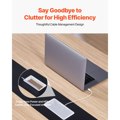 Τραπέζι Συνεδριάσεων VEVOR, Τραπέζι Γραφείου 2400 mm για 10 Άτομα, Μοντέρνο Ορθογώνιο Γραφείο Σεμιναρίων με Μεταλλικά Πόδια, Μεγάλο Γραφείο Συνεδριάσεων Ιδανικό για Γραφείο, Αίθουσα Συσκέψεων, Αίθουσα Συνεδριάσεων, Εύκολη Συναρμολόγηση, Καφέ