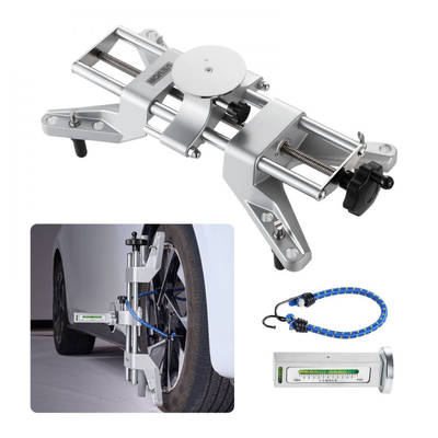 Σφιγκτήρας τροχού VEVOR & Μαγνητικός προσαρμογέας, 1 τεμάχιο εργαλείο ευθυγράμμισης τροχών από κράμα αλουμινίου για ακριβή μετρητή κάμπερ, ταιριάζει σε ζάντες 279-635 mm, Εργαλείο επισκευής ελαστικών με μαγνητικό μετρητή γενικής χρήσης για αυτοκίνητο, φορτηγό, SUV, μοτοσικλέτα