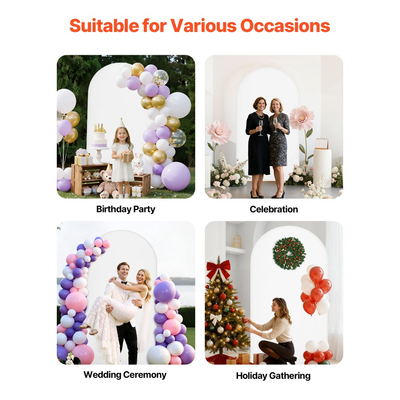 Βάση Αψίδας VEVOR, 2,2 x 1,2 μ., Σταθερή Δομή, Εύκολη Συναρμολόγηση, 1 τεμάχιο Χρυσή Μεταλλική Βάση Αψίδας με Κάλυμμα για Διακόσμηση Γάμου, Πάρτι Γενεθλίων, Εορταστικών Εκδηλώσεων και Τελετών