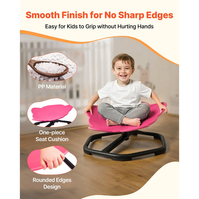 Παιδική περιστρεφόμενη καρέκλα VEVOR, χωρητικότητας 220 λίβρες, καρέκλα αισθητηριακής περιστροφής σε σχήμα ελέφαντα, παιδικό κάθισμα αισθητηριακού παιχνιδιού για αυτιστικά παιδιά με αντιολισθητική μεταλλική βάση, κάθισμα καθίσματος και περιστροφής για νήπια για συντονισμό, ισορροπία, εστίαση, κόκκινο