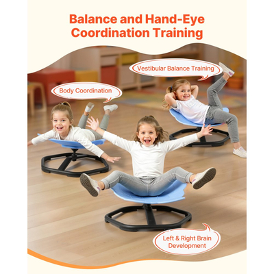 Παιδική περιστρεφόμενη καρέκλα VEVOR, χωρητικότητας 220 λίβρες, καρέκλα αισθητηριακής περιστροφής σε σχήμα ελέφαντα, παιδικό κάθισμα αισθητηριακού παιχνιδιού για αυτιστικά παιδιά με αντιολισθητική μεταλλική βάση, κάθισμα καθίσματος και περιστροφής για νήπια για συντονισμό, ισορροπία, εστίαση, μπλε