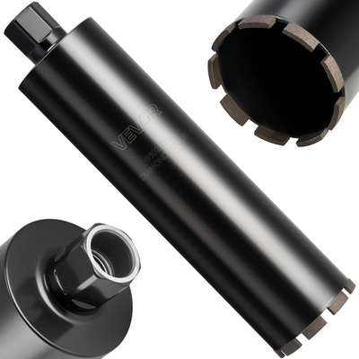 Τρυπάνι με πυρήνα VEVOR, διάμετρος 102 mm, βάθος τρυπήματος 356 mm, εσωτερικό σπείρωμα 1-1/4 in-7, τεχνολογία συγκόλλησης υψηλής ακρίβειας, τρυπάνι με πυρήνα υγρού διαμαντιού για οπλισμένο σκυρόδεμα, κόκκινα τούβλα και τοιχοποιία