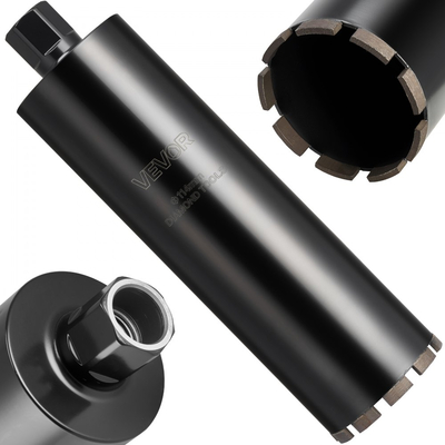 Τρυπάνι με πυρήνα VEVOR, διάμετρος 114 mm, βάθος τρυπήματος 356 mm, εσωτερικό σπείρωμα 1-1/4 in-7, τεχνολογία συγκόλλησης υψηλής ακρίβειας, τρυπάνι με πυρήνα υγρού διαμαντιού για οπλισμένο σκυρόδεμα, κόκκινα τούβλα και τοιχοποιία