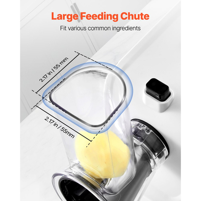 Ηλεκτρικός τρίφτης τυριού VEVOR για σαλάτα, μηχανή σαλάτας 200W, ηλεκτρικός κόφτης λαχανικών, τεμαχιστής φρούτων με 5 εξαρτήματα, κόφτης τροφίμων από ανοξείδωτο ατσάλι για λαχανικά και τυριά