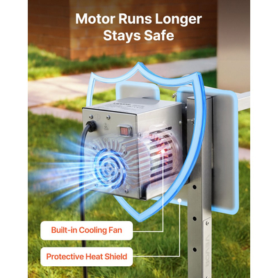 Ψησταριά VEVOR, Κιτ ηλεκτρικής ψησταριάς AC220-240V 8 επιπέδων ύψους, Κιτ ψησταριών BBQ με χωρητικότητα φορτίου 60 kg, Κινητήρας 38W, Κιτ αυτόματου ψησίματος από ανοξείδωτο ατσάλι για πάρτι