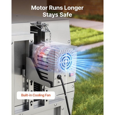 Ψησταριά VEVOR, Σούβλα για χοιρινό και αρνί 38W BBQ εξωτερικού χώρου, Ψησταριά για σούβλα κάρβουνου με χωρητικότητα 60 kg, ρόδες και ύψος 4 επιπέδων, Κιτ ηλεκτρικής σούβλας από ανοξείδωτο ατσάλι για κάμπινγκ εξωτερικού χώρου